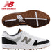 white and black new balance 480 golf shoes pair
