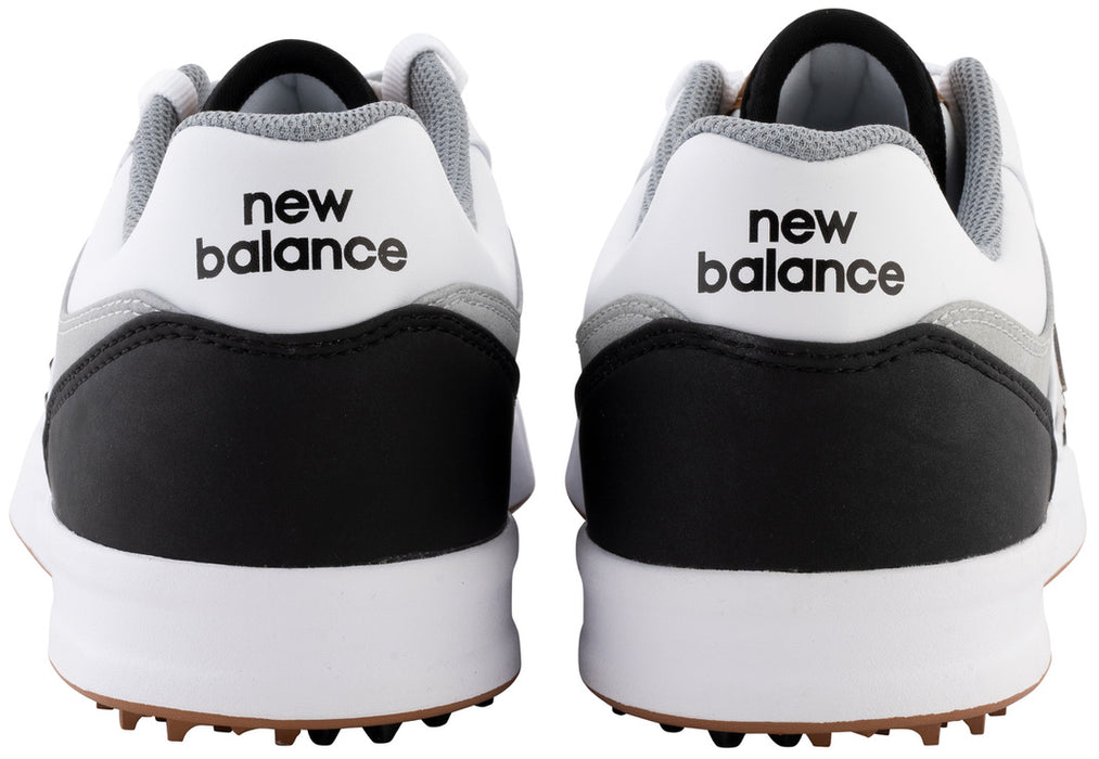 heels of the New Balance 480 SL Golf Shoes in white and black