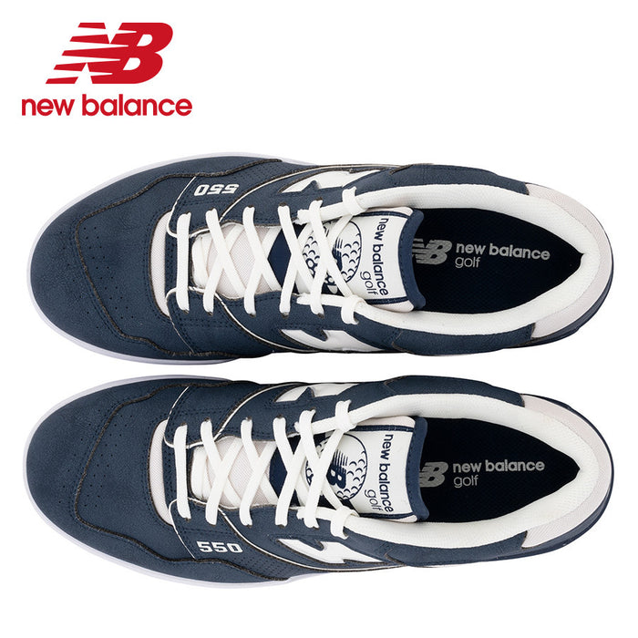 golfers view of the New Balance 550 SL Golf Shoes in navy blue