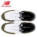 golfers view of the New Balance 574 V2 SL Golf Shoes in white and olive