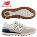 side profile and sole system of the New Balance 574 V2 SL Golf Shoes in tan