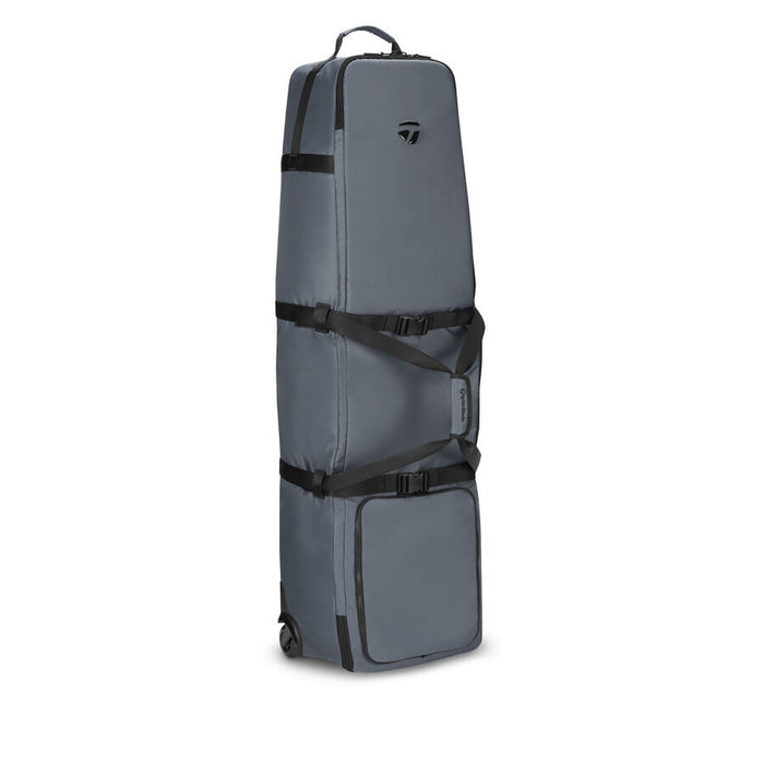 front profile of the Taylormade Performance Flight Travel Cover in grey