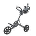 Clicgear 4.5 3 Wheel Push Golf Trolley  in slate grey, unfolded position