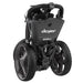 Clicgear 4.5 3 Wheel Push Golf Trolley in black, folded position
