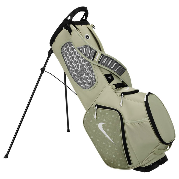 Nike Air Sport 2 Golf Stand Bag in spruce fog and sail, close up of back pad