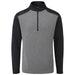 Ping Ramsey Men's Half Zip Ribbed Golf Fleece in black marl