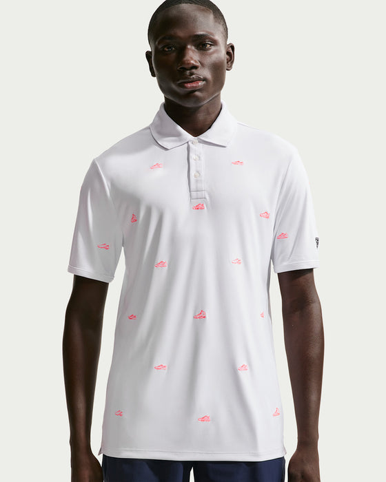 Nike Par 5 Embroidered Shoe Print Golf Polo Shirt