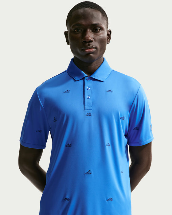Nike Par 5 Embroidered Shoe Print Golf Polo Shirt