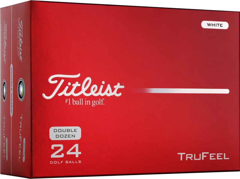 titleist trufeel double dozen pack on the shelf