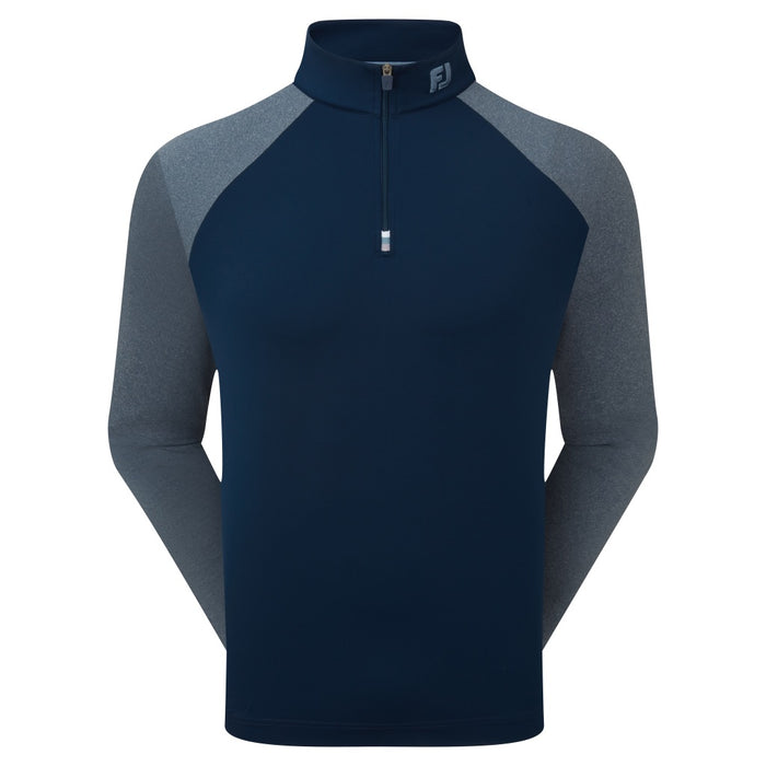 Navy FootJoy Raglan Block Chill-Out Golf Midlayer front
