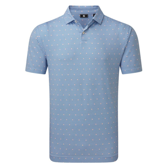 FootJoy Order Geometric Print Lisle Golf Polo Shirt