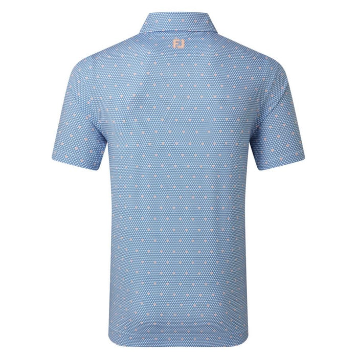 FootJoy Order Geometric Print Lisle Golf Polo Shirt