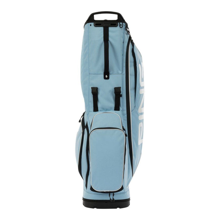 carry handle on the PING Hoofer Lite Club Together Golf Stand Bag in light blue football team colour