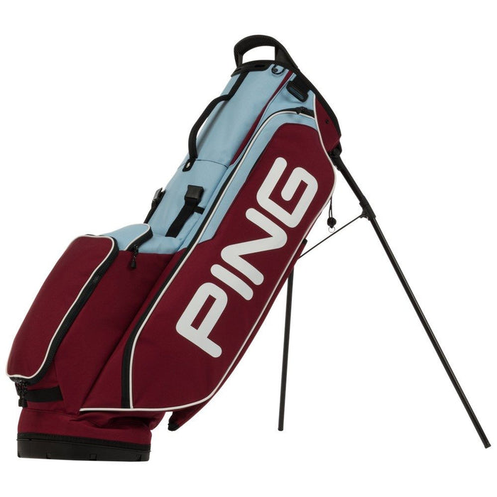football colours, maroon and light blue PING Hoofer Lite Club Together Golf Stand Bag