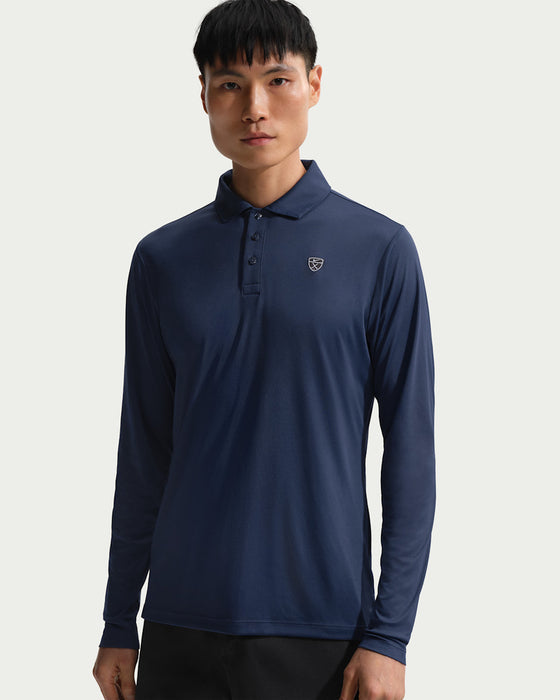 Nike Par Long Sleeve Golf Polo Shirt