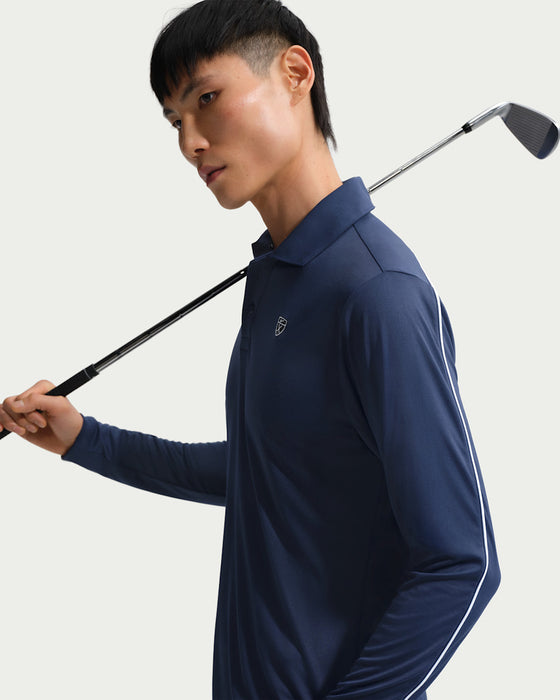Nike Par Long Sleeve Golf Polo Shirt