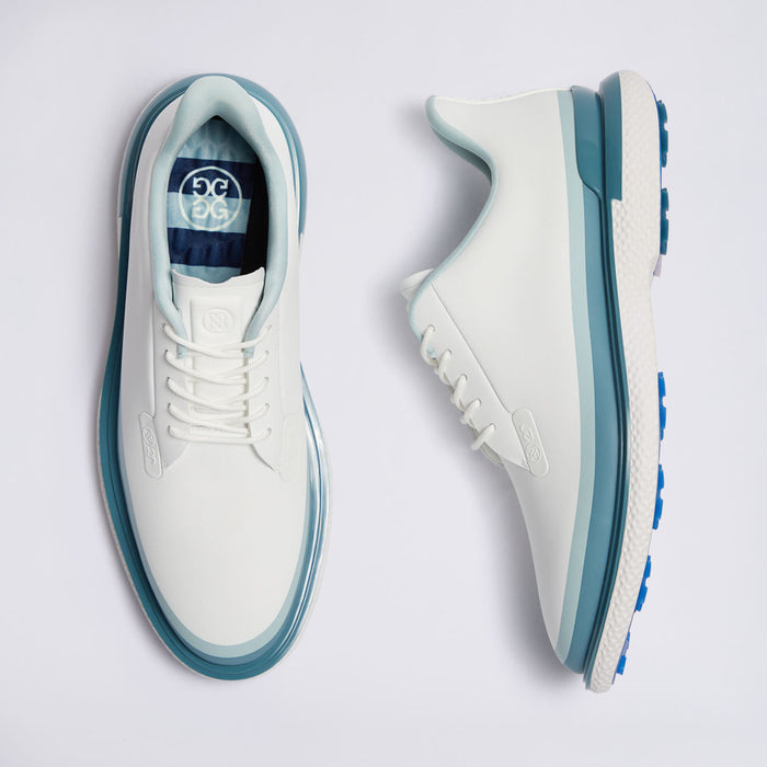 pair from above of the G/FORE Gallivan2r Tuxedo Stripe Men's Golf Shoes