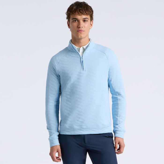 G/FORE Dunes Cotton Quilted 1/4 Zip Men's Golf Pullover