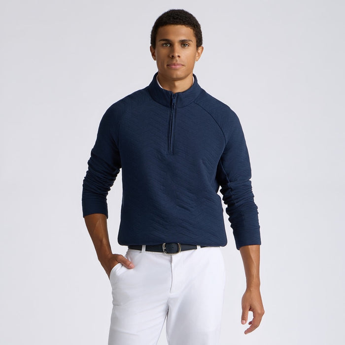 G/FORE Dunes Cotton Quilted 1/4 Zip Men's Golf Pullover