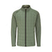 PING Jude men's softshell golf jacket in laurel green, featuring a quilted front panel and full-length zip, front view.