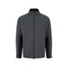 PING AquaDrive Pro men's waterproof golf jacket in carbon and black, front view featuring a full-zip design.