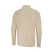 Back view of a beige PING men's half zip golf fleece with a small logo detail on the shoulder.