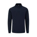 PING Reg Men's Half Zip Golf Fleece in navy, front view featuring a textured chest panel and shoulder logo detail.