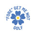 PING Ramsey Fore Get Me Not logo featuring a blue flower with a yellow centre and blue text on a white background.