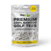 Fore Get Me Not 100 pack of 70mm white bamboo golf tees in a branded, paper-packed resealable pouch.