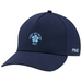 PING Fore Get Me Not golf hat in navy, featuring a front floral graphic and side PING logo branding.