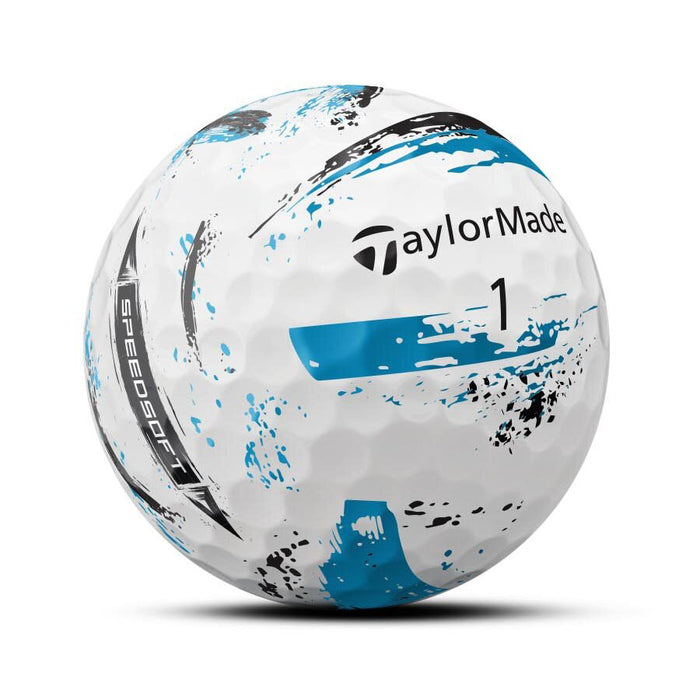 TaylorMade Speedsoft Ink Golf Balls - White/Blue