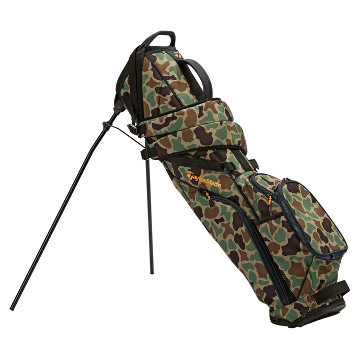 TaylorMade FlexTech Carry Golf Stand Bag 2024 - Camo/Orange