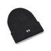 Under Armour Halftime Golf Beanie Hat - black front view