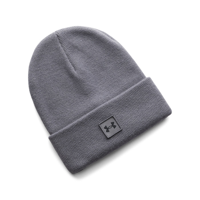 Under Armour Halftime Golf Beanie Hat - grey front view