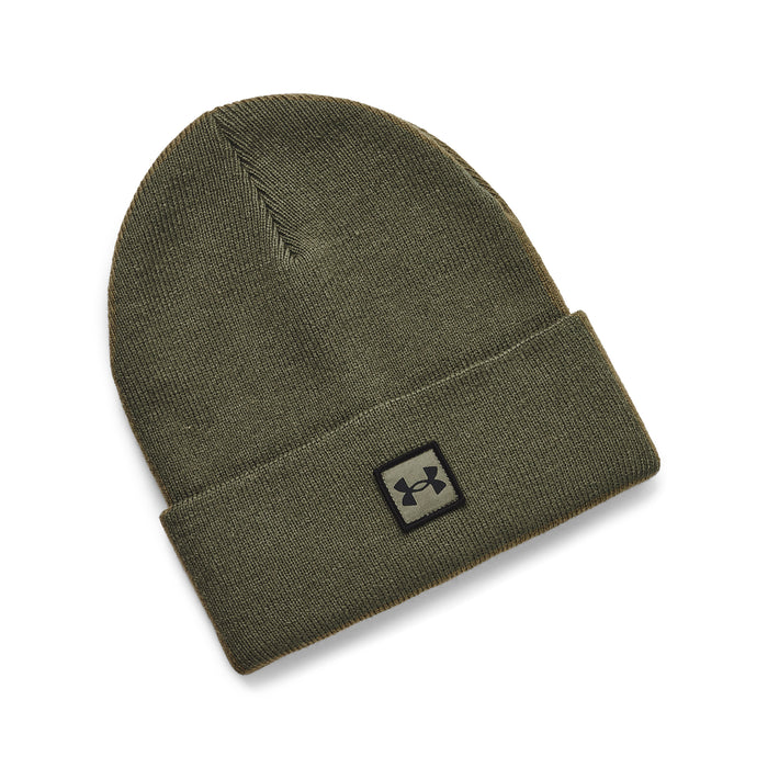 Under Armour Halftime Golf Beanie Hat - green front view