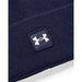 Under Armour Halftime Golf Beanie Hat - navy logo close up