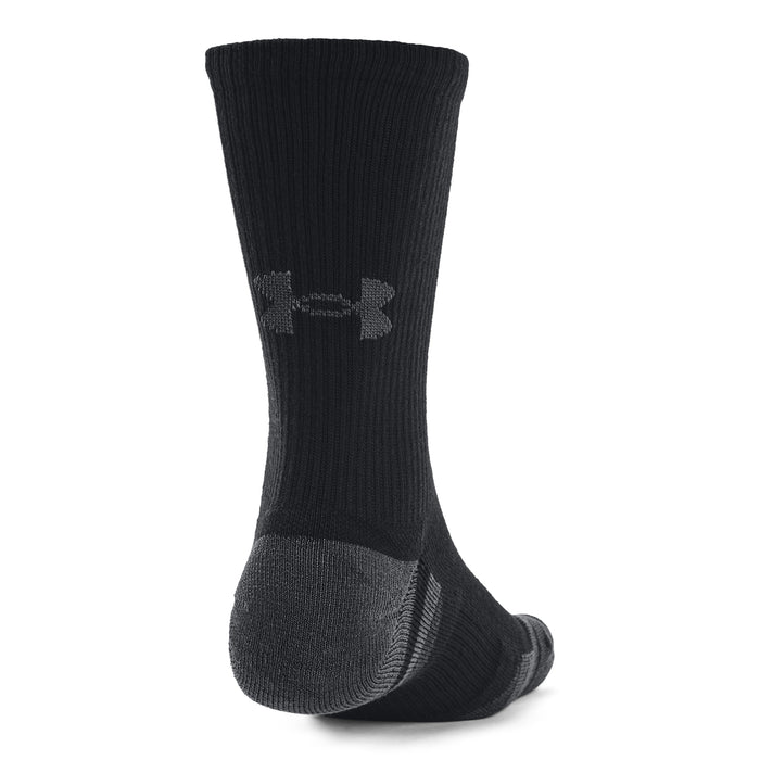 Under Armour Performance Tech Crew Golf Socks - 3 pair pack - individual black