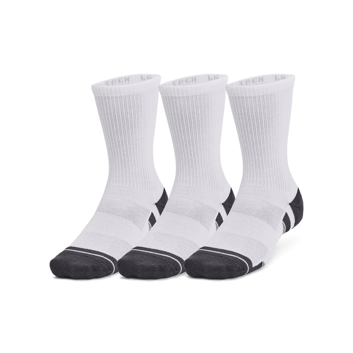 Under Armour Performance Tech Crew Golf Socks - 3 pair pack - white