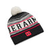 Under Armour Halftime Pom Beanie Hat – grey/red/black
