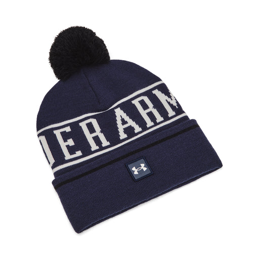 Under Armour Halftime Pom Beanie Hat – navy white