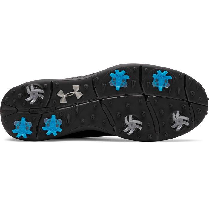 Under Armour Drive Fade Spiked Mens Golf Shoes - black view of the sole