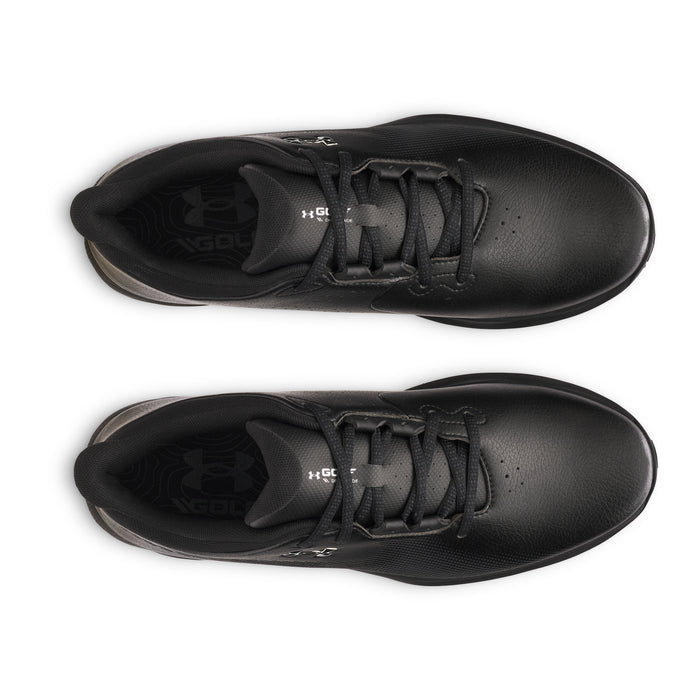 Under Armour Drive Fade Spiked Mens Golf Shoes - black top view