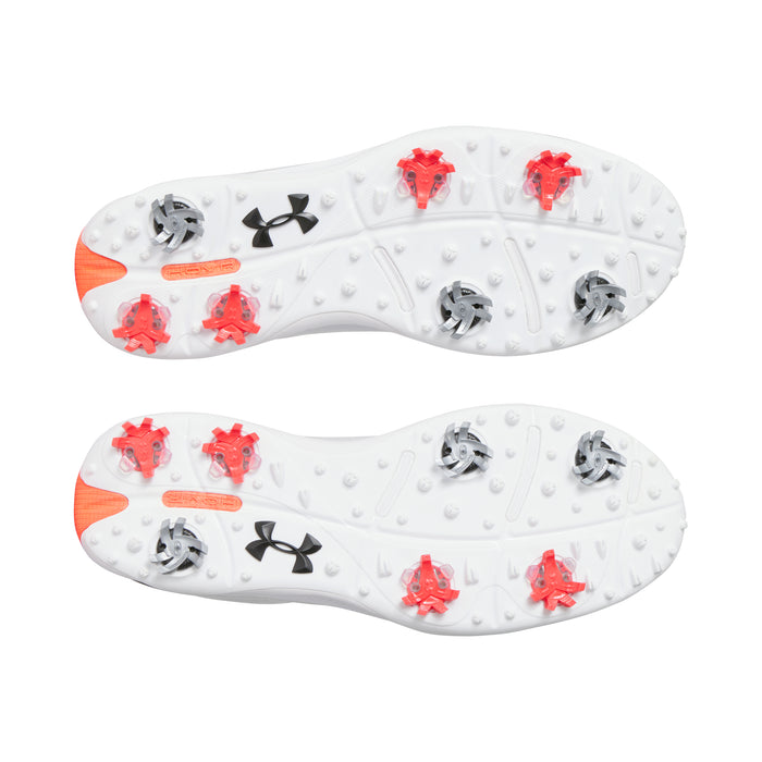 Under Armour Drive Fade Spiked Mens Golf Shoes - white - view of the sole