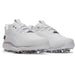 Under Armour Drive Pro Clone Spiked Golf Shoes in white pair view