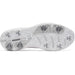 Under Armour Drive Pro Clone Spiked Golf Shoes in white, view of sole system