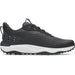 Under Armour Drive Pro Clone Spikeless Golf Shoes in black side view of right foot