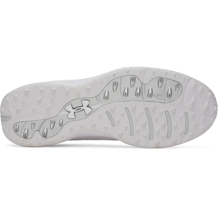 Under Armour Drive Pro Clone Spikeless Golf Shoes in white view of the sole system