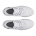 Under Armour Drive Pro Clone Spikeless Golf Shoes in white, view of pair from above
