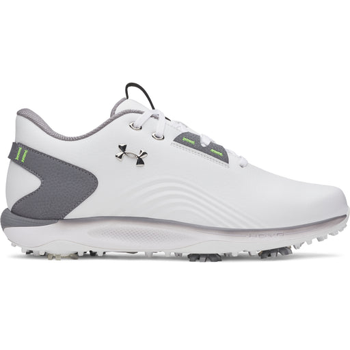 Under Armour Drive Fade 2 Spiked Golf Shoes in white side view