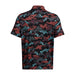 Under Armour Playoff 3.0 Printed Golf Polo Shirt - Black/Hydro Teal/Castle Rock